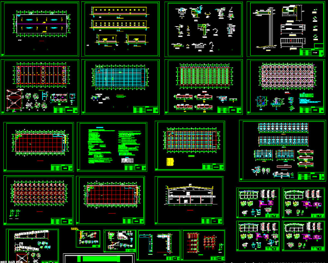 迪庆二层全钢结构超市图纸