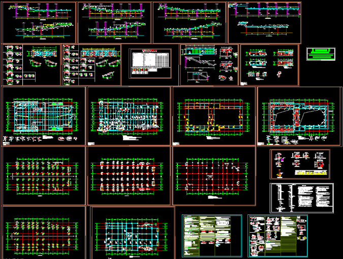 迪庆钢结构报告厅图纸